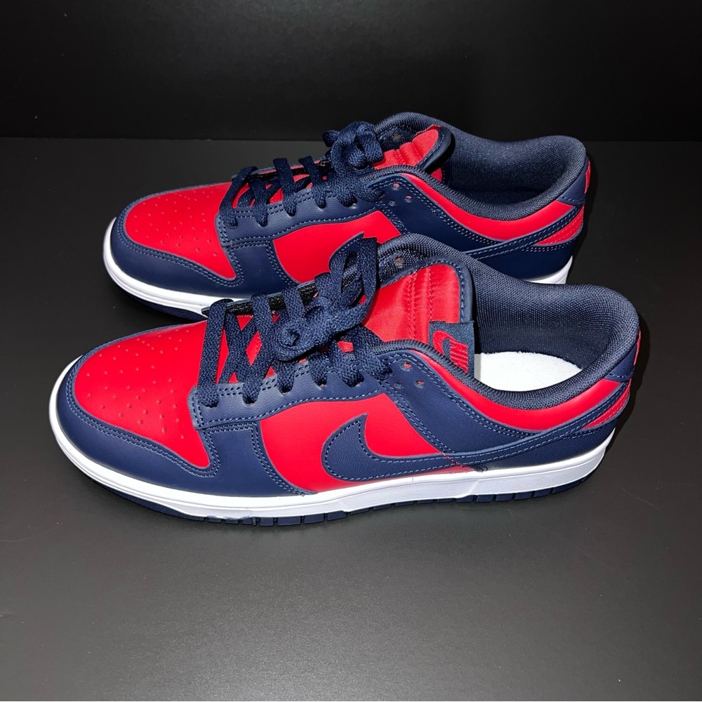 👟 Nike Dunk Low Red/Navy – Size 9.5 (DV0833-601) - Picture 3 of 10